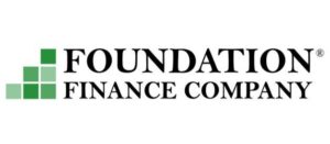 Foundation Finance Company logo with green blocks